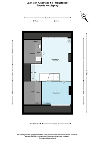 Laan van Alkemade 64 - Oegstgeest - 2e_verdieping - 2D.jpg